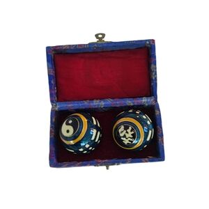 Decorative Yin Yang Musical Metal Baoding Balls in Box